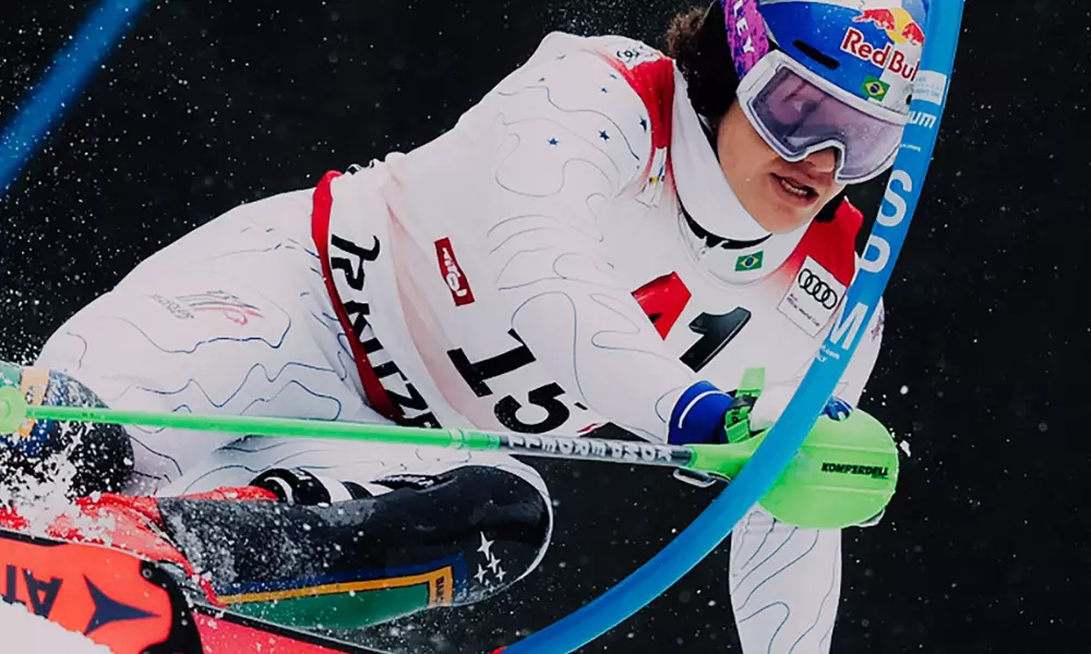 Lucas Pinheiro Braathen na Copa do Mundo de esqui alpino de Kitzbühel