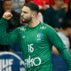 Rangel Rosa no jogo entre Brasil e Noruega no Mundial de handebol masculino