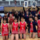 Lorrayna comemora vitória dos NEC Red Rockets Kawaasaki com colegas de time