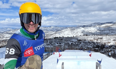 André Barbieri na Copa do Mundo de parasnowboard nos EUA