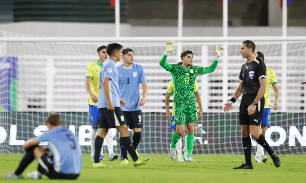 Felipe Longo em jogo Brasil x Uruguai pelo Sul-Americano Sub-20