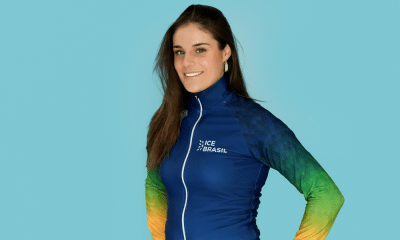 Julia de Vos no Mundial Júnior de patinação de velocidade