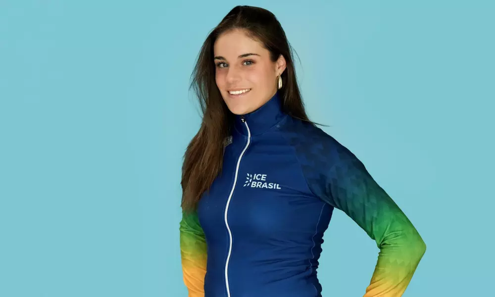 Julia de Vos no Mundial Júnior de patinação de velocidade
