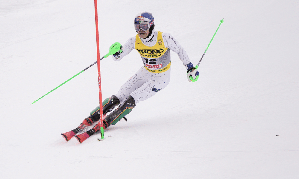 Lucas Pinheiro Braathen no Mundial de Esqui Alpino