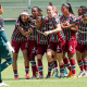 Jogadoras do Fluminense na vitória na Copa Rio