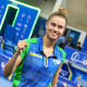 Bruna Takahashi na Copa Pan-Americana de tênis de mesa