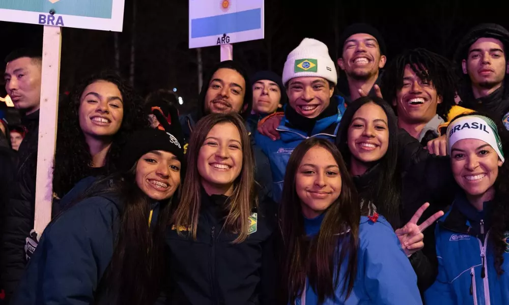 Delegaçao do Brasil no mundial júnior de biatlo