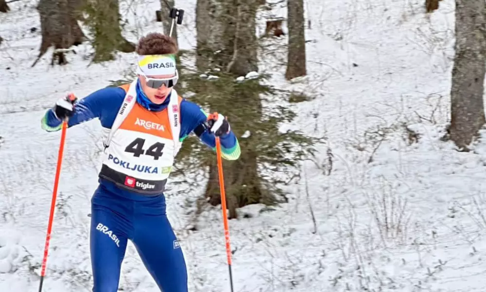 Fabian Wrona no Mundial Júnior de biatlo