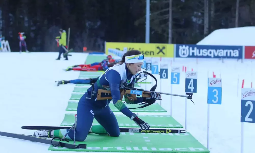 Gaia Brunello no Mundial de biatlo