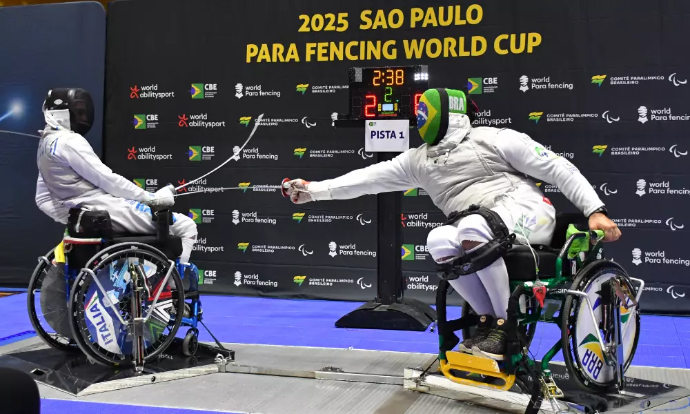 Jovane Guissone na Copa do Mundo de paraesgrima