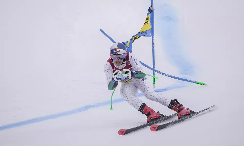 Lucas Pinheiro Braathen no Mundial de esqui alpino