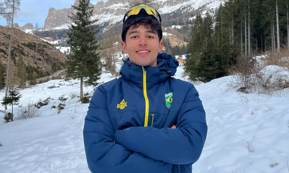 Manex Silva no Mundial Júnior de esqui cross-country