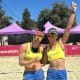 Andressa e Tainá na etapa de Rancágua do Circuito Sul-Americano de vôlei de praia