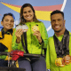Gabrielzinho, Mariana Gesteira e Mayara Petzold na etapa de Barcelona do World Series