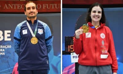 Guilherme Toldo e Karina Trois campeões do Torneio Nacional Cidade de São Paulo de esgrima
