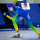 Larissa Paes no Oval Finale de patinação de velocidade