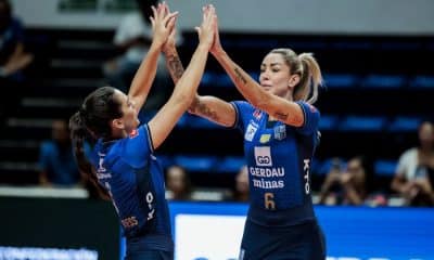 Minas x Estudiantes na disputa pelo terceiro lugar do Sul-Americano de clubes de vôlei feminino - Thaisa