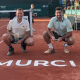Orlando Luz e Gregoire Jacq com o troféu do Challenger de Múrcia