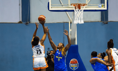 Lance do jogo entre Ourinhos e Santo André na LBF