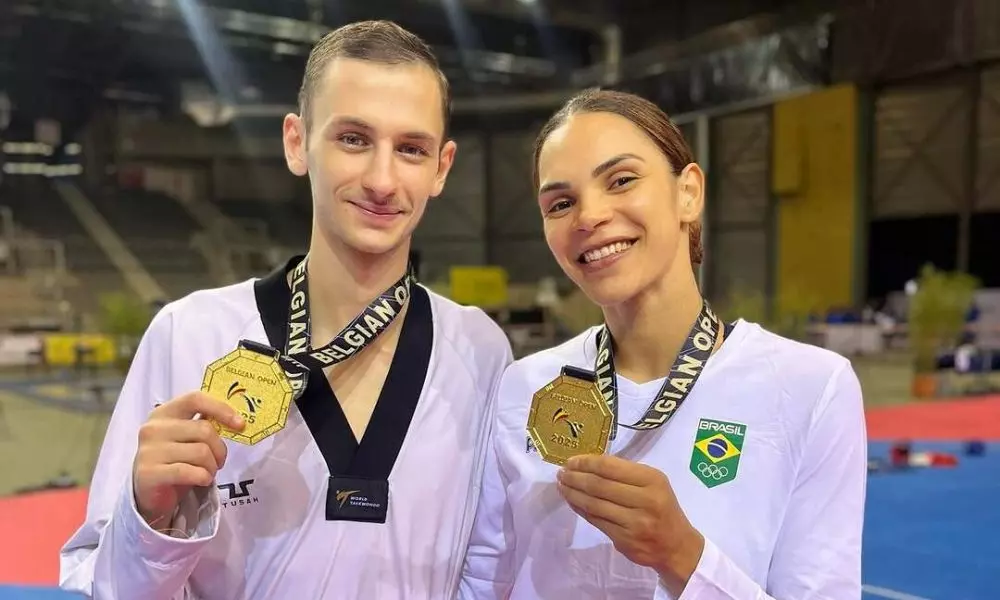 Caroline Gomes, Gabriel Ramos, Aberto da Bélgica de taekwondo