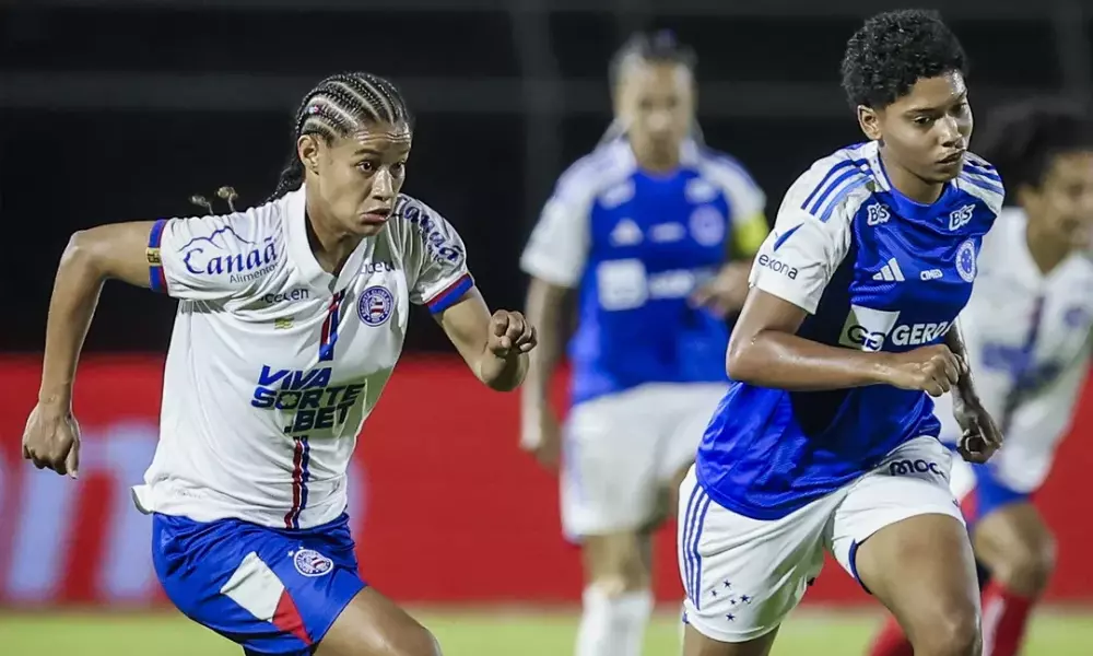 Cruzeiro contra o Bahia, pela Supercopa Feminina
