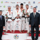 Danilo Silva entre os medalhistas da Copa do Mundo de judô paralímpico