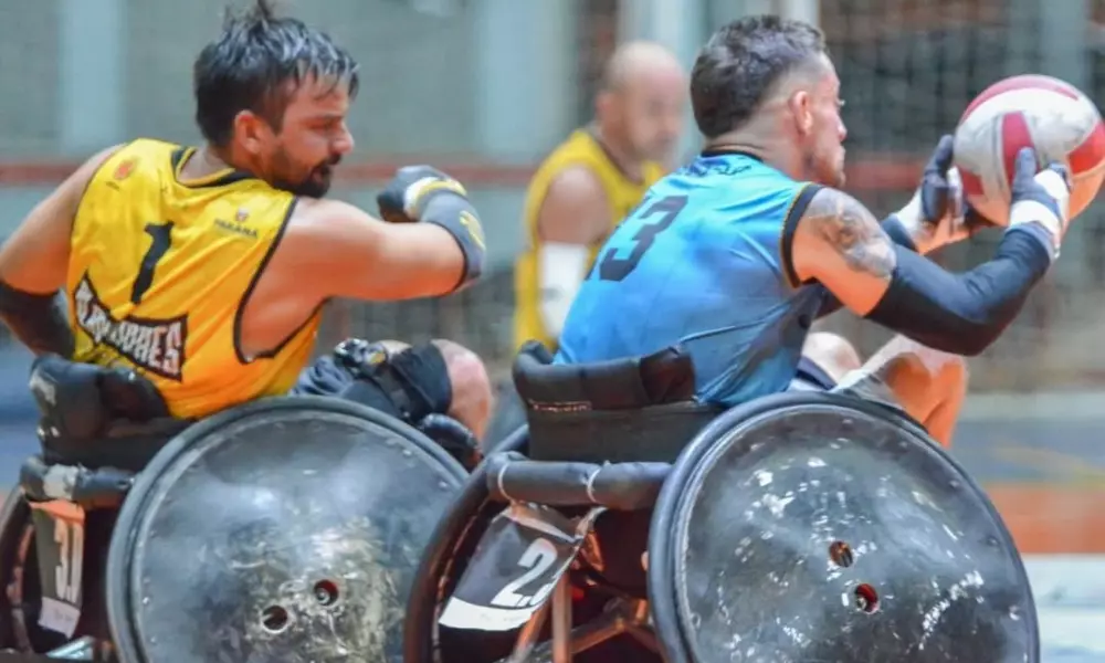 Atletas durante o Torneio de Penápolis de rugby em CR