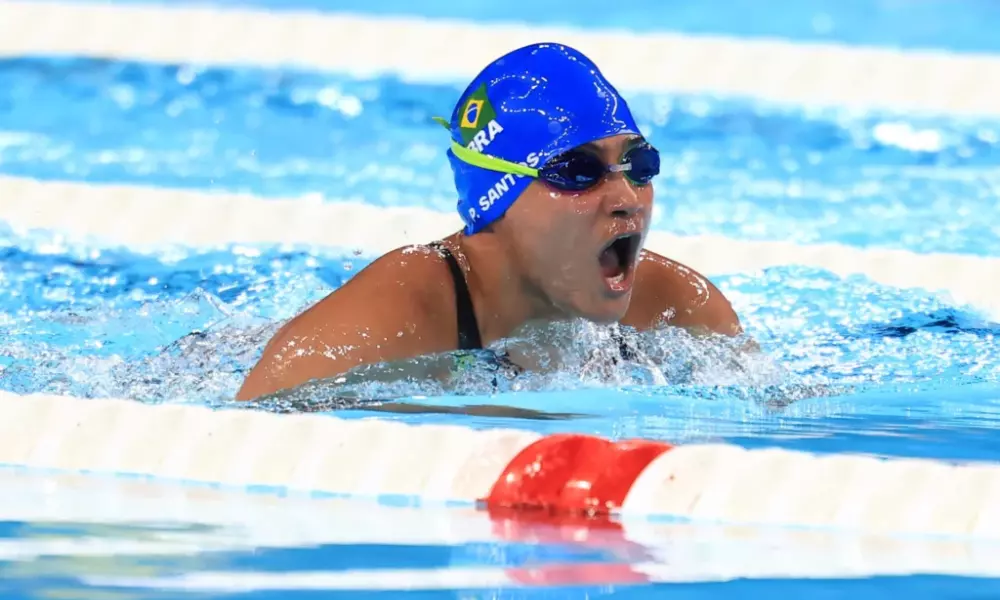 Patrícia dos Santos durante prova nos Jogos Paralímpicos de Paris | Foto: Marcello Zambrana / CPB