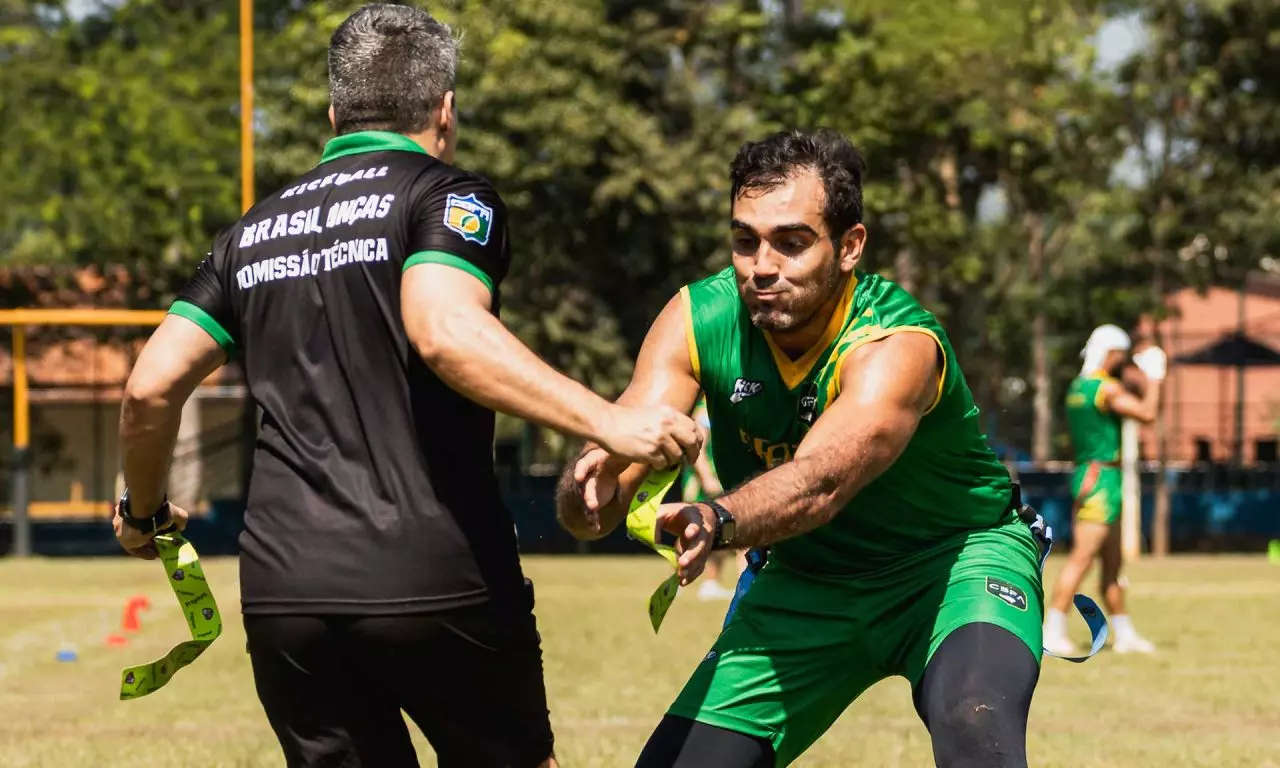 flag football seleção masculina treinos leme