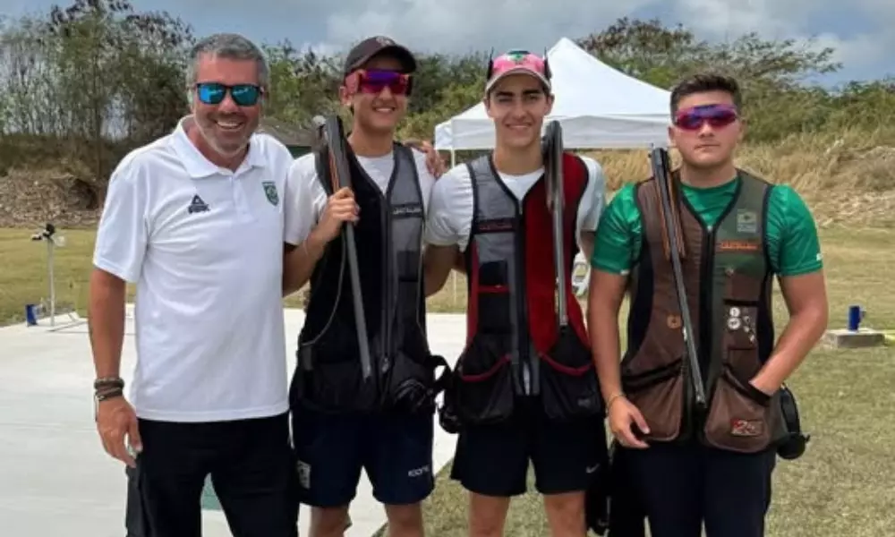 Equipe masculina do Brasil no Campeonato das Américas Júnior de tiro ao prato