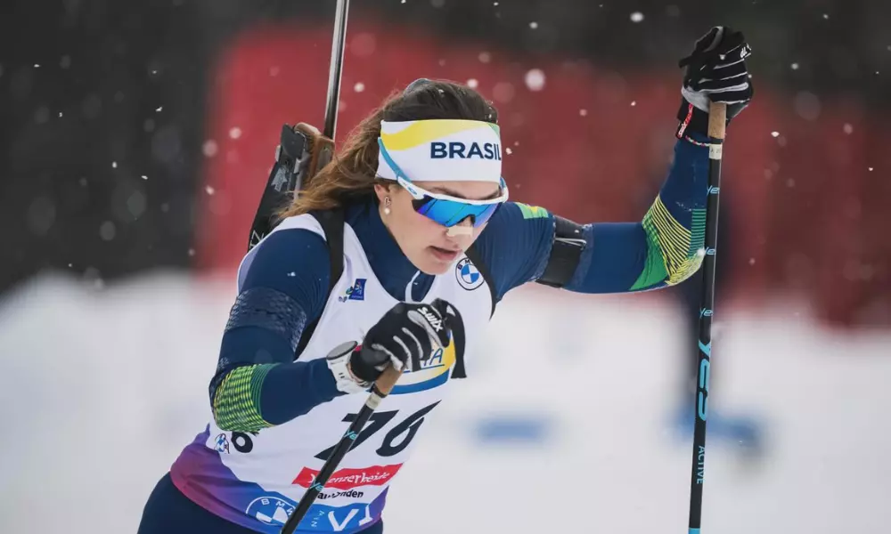 Gaia Brunello em prova da IBU Cup na Estônia
