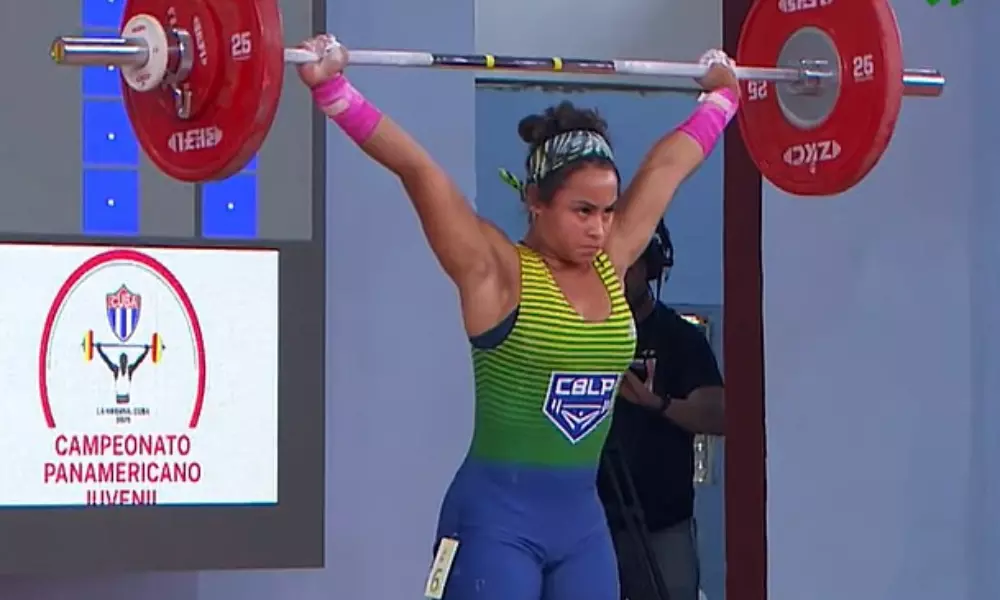 Giovanna Tavares no Pan-Americano Sub-20 de levantamento de pesos
