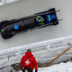 Gustavo Ferreira e Rafael Souza na prova do two-man no Mundial de Bobsled e Skeleton milão-cortina 2026