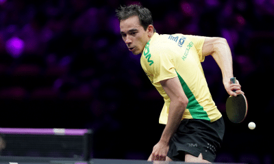 Hugo Calderano no WTT Contender de Chennai