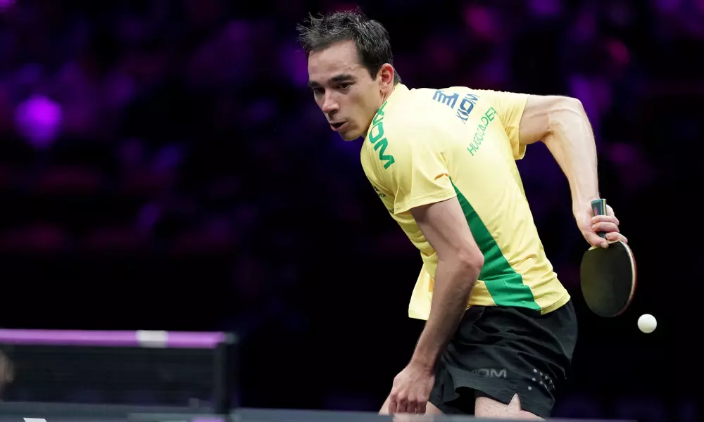 Hugo Calderano no WTT Contender de Chennai