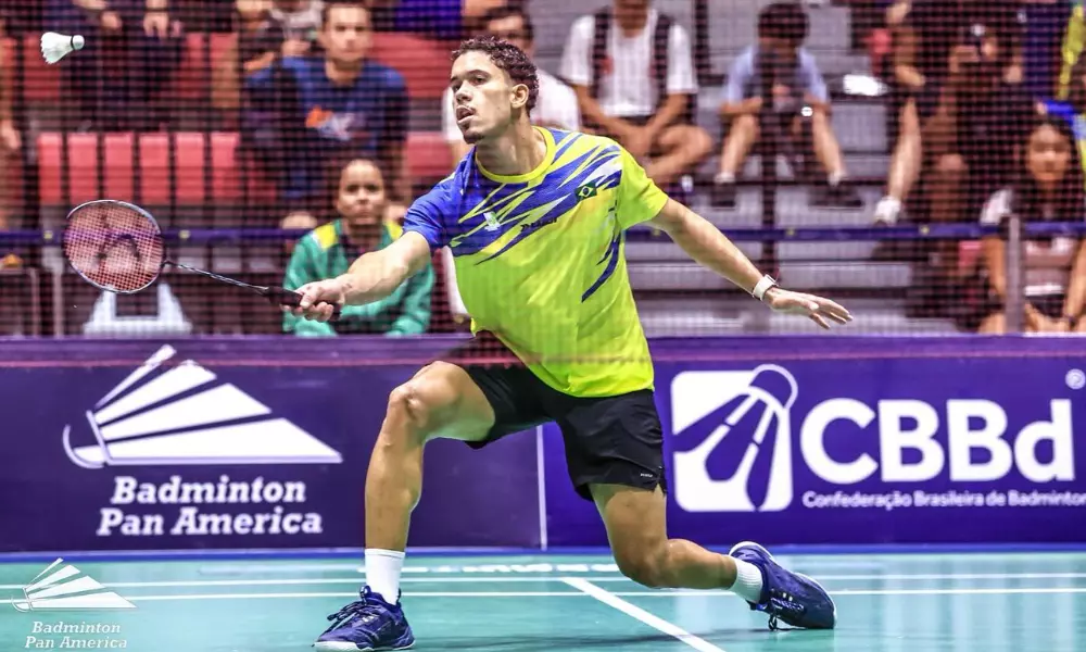 Jonathan Matias no Aberto da Polônia de badminton
