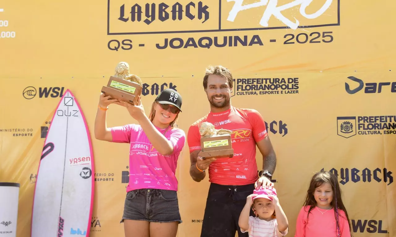 Laura Raupp e Lucas Silveira surfe bicampeão QS 3000 Florianópolis