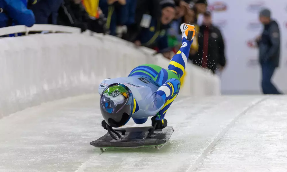 Nicole Silveira no Mundial de Skeleton em Lake Placid nos EUA