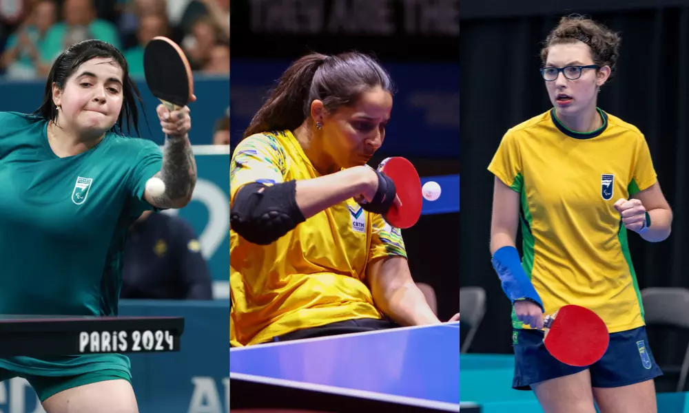 Campeãs do Future de Costa Brava: Bruna Alexandre, Cátia Oliveira e Sophia Kelmer