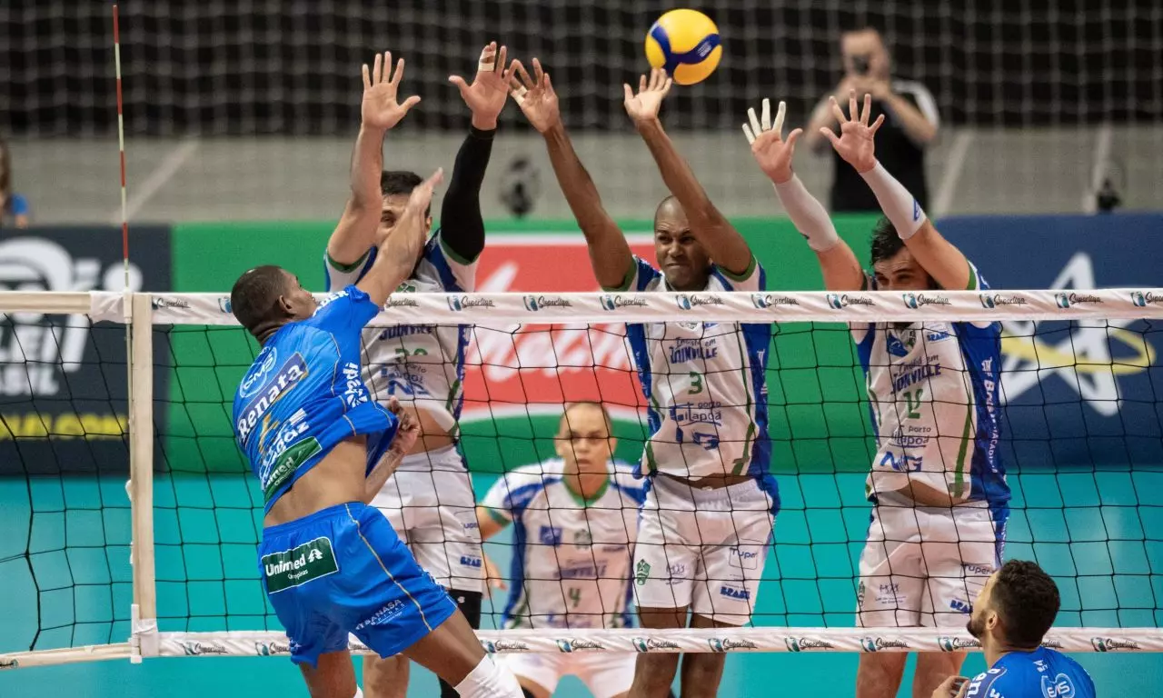 Vôlei Renata Superliga masculina de vôlei superliga de vôlei masculino Joinville Vôlei