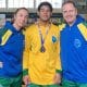 Álvaro Kalleby é medalha de prata no florete na Gymnasiade, esgrima