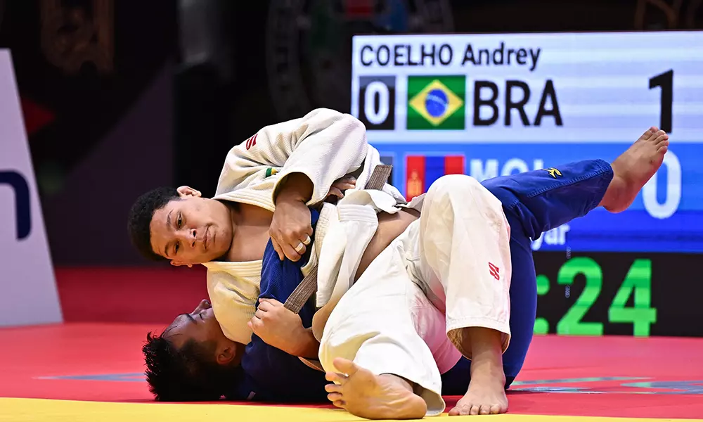 Na imagem, Andrey Coelho, um dos judocas do Brasil, que faturou ouro na Copa Pan-americana júnior.