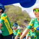 Carolina Bilato, Thayna Araújo, Tamires Radatz, Volta de El Salvador de ciclismo estrada.