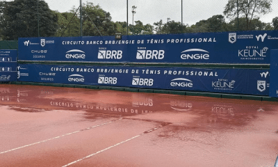 ITF W35 de São Paulo de tênis - quadra molhada