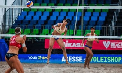 Thamela e Victoria Elite 16 de Saquarema Circuito Mundial Vôlei de Praia