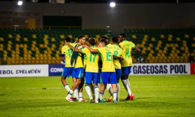 Jogadores da seleção brasileira no Sul-Americano sub-17