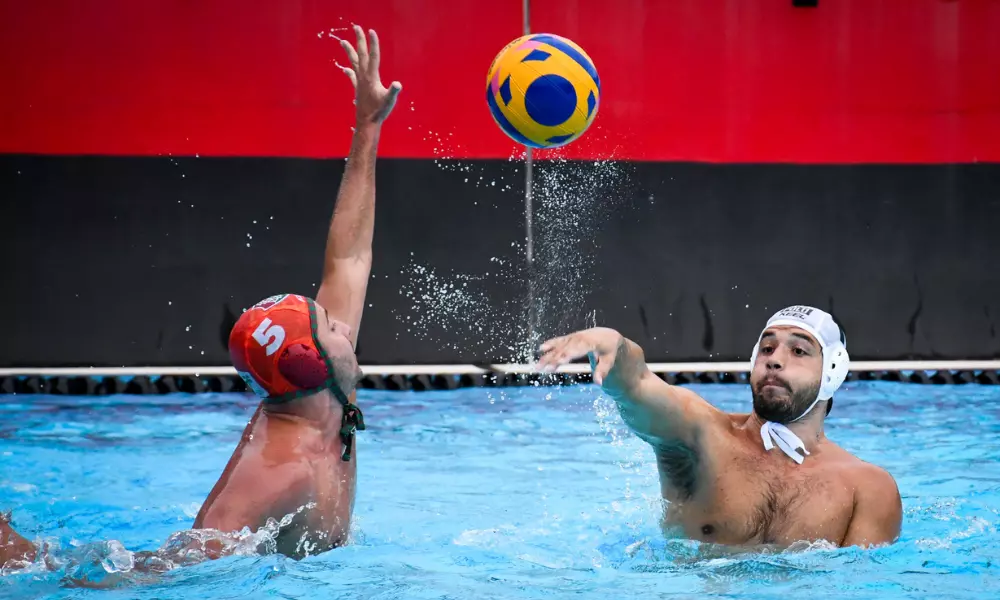Jogadores do SESI durante a Liga Nacional de polo aquático