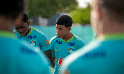 Andrey Fernandes treinando pela seleção brasileira para o Sul-Americano sub-17