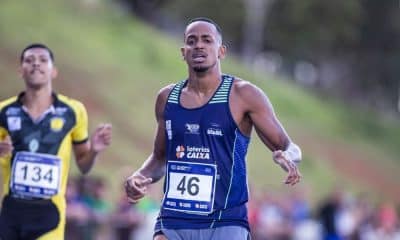 Vinícius Galeno comemora a marca de 45.75 nos 400 m no Brasileiro Sub-23 (foto- Gustavo Alves:CBAt)