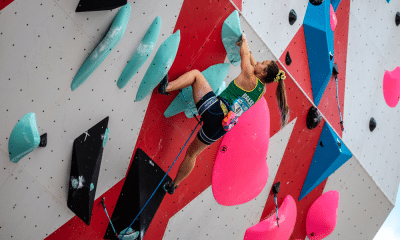 Anja Köhler na Copa do Mundo de escalada